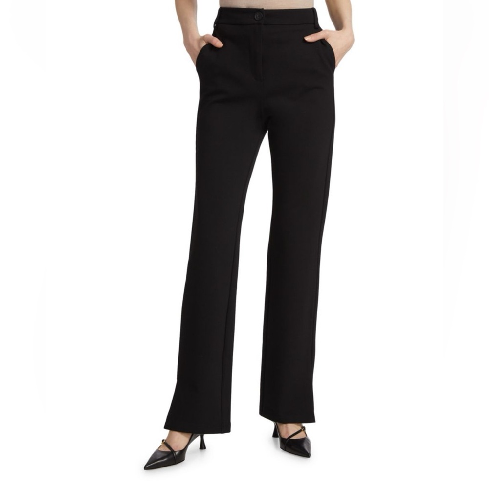 NWT- SAKS FIFTH AVENUE COLLECTION Straight-Leg Split-Hem Pants